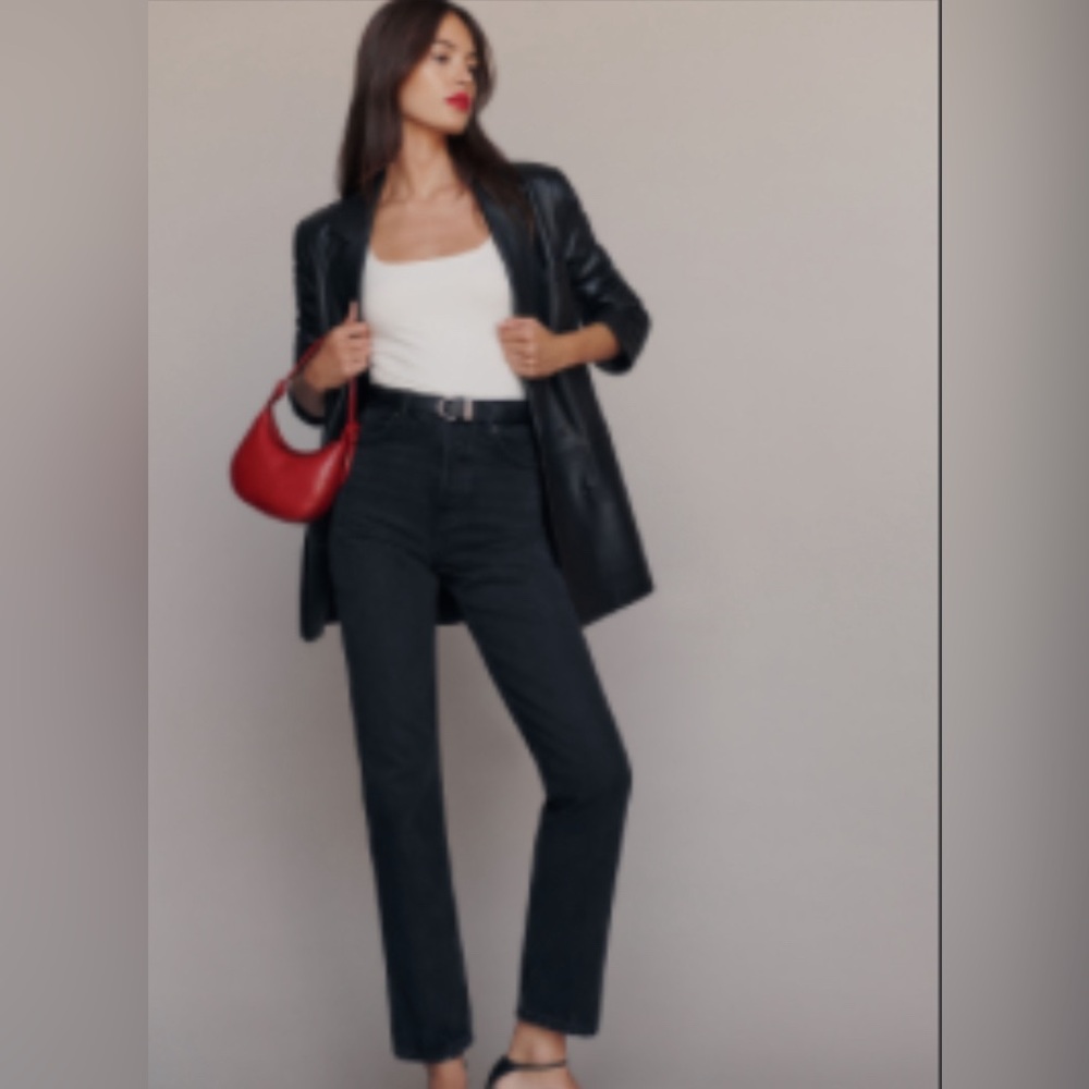 Reformation Cynthia High Rise Straight Jeans - Size 26 - Vana